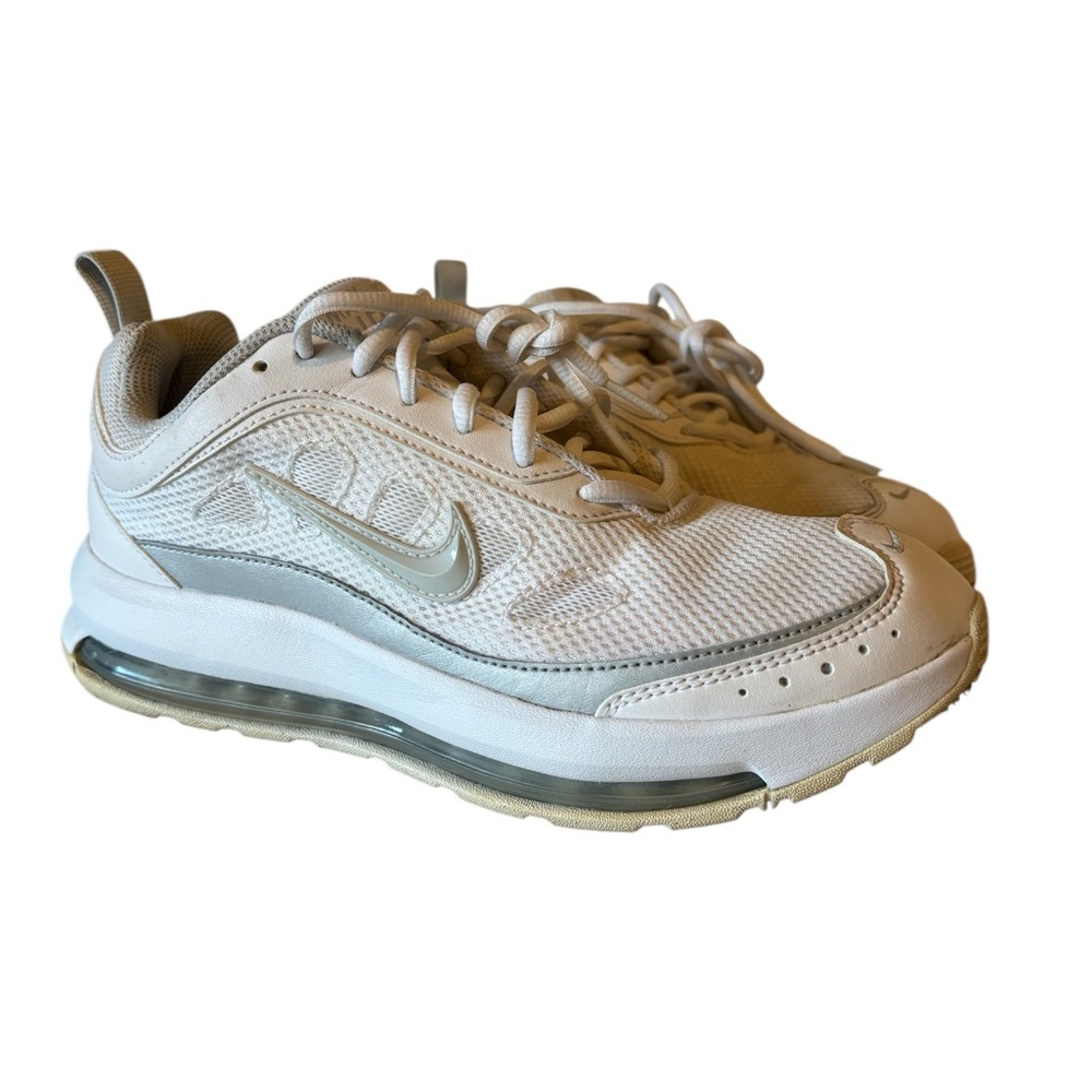 Nike Air Max Women's White and Silver Sneakers - Picture 3 of 7